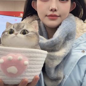 Handmade Silicone Pet Custom, Realistic Cat Dog Memorial Figurine