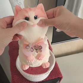 Handmade Silicone Pet Custom, Realistic Cat Dog Memorial Figurine