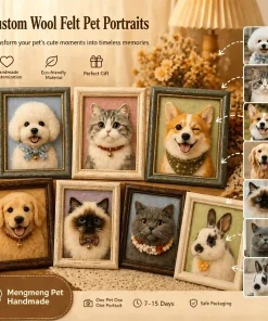 Custom handmade wool felt based on the picture