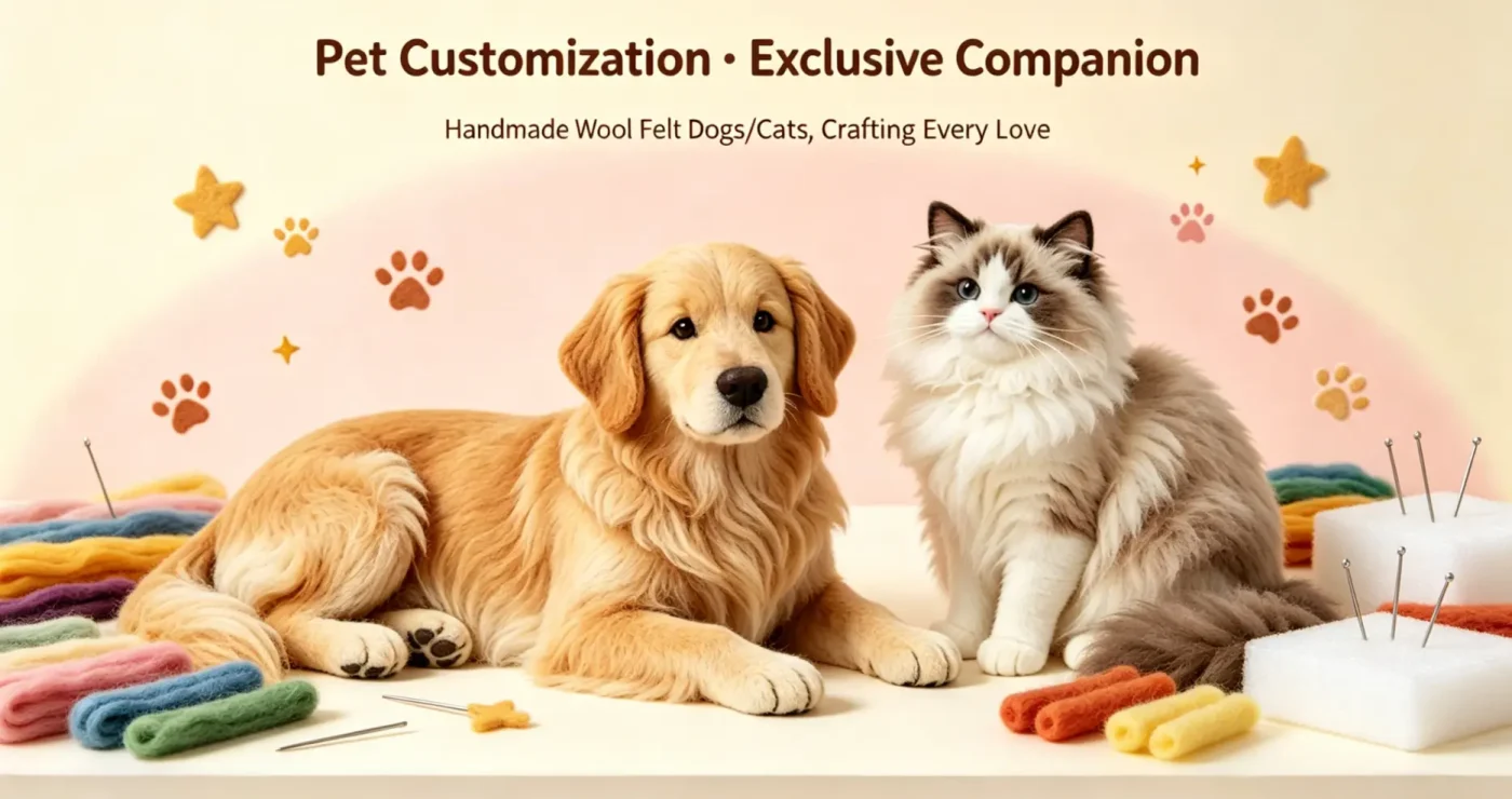 Custom Felt Pet Figurines